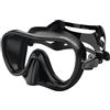 Seac Salina SLT, Maschera Subacquea per Uomo, Donna e Bambini in silicone, Ideale per Snorkeling, Nero, Standard