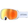 ATOMIC REVENT STEREO Maschera da sci e snowboard con lenti a specchio anti-riverbero, montatura Live Fit e doppia lente, di colore grigio chiaro