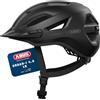 ABUS Urban-I 4.0 LR - Casco da bicicletta con apertura a treccia, visiera, chiusura magnetica, Light Ready per fanale posteriore, per ragazzi, donne e uomini