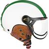 CGM Casco Bici, sci, E-bike, 801I EBI ITALIA, Bianco Verde Rosso opaco, S (55-56cm)