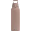 Sigg Shield One Borraccia sport (0.75 L / 1 L), Bottiglia acqua priva di sostanze inquinanti e a prova di perdita, Borraccia acciaio inossidabile con ONE Top, Nero, 0.75 L