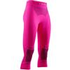 X-Bionic Energizer 4.0 3/4 Strato Base Pantaloni Funzionali, Donna, Neon Flamingo/Anthracite, S
