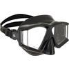 Cressi Horizon Mask Black/Black - Maschera Unisex per Immersioni e Snorkeling Dotata di 4 Vetri Temperati Separati per Una Visione Panoramica Senza Interruzioni, Nero/Nero