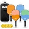 OZO Set of 4 Paddles + 4 Balls - Paddle Unisex Adulto