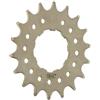 Point Distanziale per bici Singlespeed monomarcia. Cr-Mo Stahl, Argento (silber), 18 denti