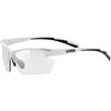uvex sportstyle 802 V small, occhiali sportivi unisex, fotocromatico, privo di appannamenti, white/smoke, one size