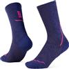 Buff| Calzini Dryflx Crew, Asciugatura rapida, Ammortizzato, Corsa, Fresco, Confortevole, S, Blu