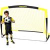 Happy Jump Porta da Calcio Pieghevole 152x110 CM - 1 Porta da Giardino per Allenamento Outdoor e Idea Regalo