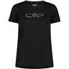 CMP T-Shirt Girocollo Dry Function con Logo Donna Art.39T5676P