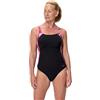 Speedo Print Luna Lustre One Piece Costume da Bagno per Donna, Nero, 34