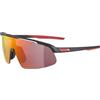 ALPINA TURBO PRO YOUTH Occhiali Sportivi per Bambini, Nero Opaco, Taglia unica, 100% Protezione UVA, UVB e UVC