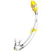 SEAC Tribe Dry Dry Snorkel Ridotto, Ottimo per Snorkeling e Subacquea Unisex Bambini Trasparente/Giallo Standard