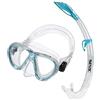SEAC Set Bella, Kit Maschera e boccaglio Snorkeling per Bambini, Trasparente/aquamarina