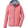 Killtec Bambine e ragazze Giacca funzionale impermeabile con cappuccio e Magic Print. KOS 156 GRLS JCKT, hellpink, 140, 44115-000