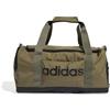 adidas Unisex - Adulto Essentials Linear Duffel Bag Duffel Bag, olive strata/black, S