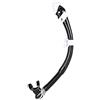 SEAC Vortex Dry Snorkel con Boccaglio in Silicone di Alta Qualità, Base Pieghevole, Dry Top e Valvola di Scarico Unisex Adulto Nero/Bianco Standard