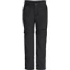 Jack Wolfskin Safari Zip off Pants K - Pantaloni da Esterno Bambini Unisex, Black, 104 -