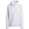 adidas Donna Terrex Multi Essentials 2 Layer Rain Jacket, silver dawn, XS