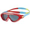 Speedo Unisex Bambini Junior Biofuse Rift Occhialini, Lava Rosso/Japan Blu/Smoke, Taglia Unica