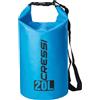 CRESSI Dry Bag, Sacca/Zaino Impermeabile per attività Sportive Unisex Adulto, Azzurro, 20 LT
