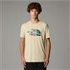 THE NORTH FACE NF0A87NT3X4 M S/S Mountain Line Tee T-Shirt Uomo Gravel Taglia XS