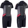Osprey-Muta da Bambino Origine Summer, Muta Subacquea Corta da Bambino, Ragazzi, Shorty Origin, Nero - Rosso, L