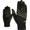 Ziener Guanti da sci di fondo per adulti nordic/crosscountry, antivento, traspiranti, aderenti UGO GTX INF Crosscountry, Black.Lime, 6, 808271