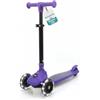 SereneLife Monopattino Bambino Pieghevole, Monopattino Bambina a 3 Ruote con Luci LED, Manubrio Regolabile e Freno, Monopattino a 3 Ruote, Scooter per Bambini e Bambine dai 3 Anni fino a 50 kg