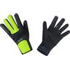 GORE WEAR GOREWEAR M WINDSTOPPER® Thermo Guanti, Black / Neon Yellow, 11