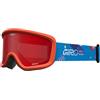 Giro Chico 2.0 - Occhiali da neve per bambini, con doppio parabrezza, imbottiti, compatibili con casco, Youth Small | Colore: blu rocket/amber scarlet