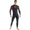 SEAC Uomo Muta Monopezzo in Neoprene da 2.2 mm per Snorkeling, Subacquea e Altri Sport in Acqua, Nero/Rosso, XXL