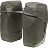 VAUDE TwinRoadster - Doppia borsa posteriore per bicicletta da 52 litri, con copertura antipioggia