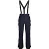 Killtec Uomo Pantaloni da Sci/Funzionali con Bretelle Staccabili, Protezione Bordi, paraneve e Ventilazione delle Gambe KSW 83 MN Ski PNTS, Schwarz Blau, 3XL, 43444-000