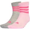adidas Unisex - Bambini e ragazzi Kids Anti Slip Socks, clear pink/medium grey heather, 4-5 Years