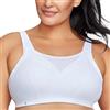 Glamorise Custom Control Sports Bra Wirefree #1166, Reggiseno Donna, Bianco, 8C (Taglia Produttore: 44C)