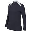 NIKE FD7669-455 Dri-Fit Academy PRO 24 Drill Top K Maglia Lunga Donna Obsidian/Obsidian/White/White Taglia M