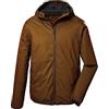 killtec Uomo Giacca funzionale con cappuccio, giacca outdoor ripiegabile KOS 258 MN JCKT, curry, 3XL, 41366-000