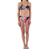 Hurley Hana Rvsb Moderate Bottom Mutandine Bikini, Black/Tiki Multi, S Donna