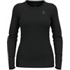 Odlo Merino 200 Maglia Termica Donna in Lana Merino a Manica Lunga | Intimo termico base layer in lana merino 200 g/m² | Caldo, traspirante e antiodore | Manica lunga per sci e trekking