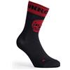 RUNNOWEEN KULAGINA RNUA02651 CALZE SPORTIVE TRASPIRANTI UNISEX NERE-ROSSE TAGLIA EU 35-38