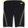 Speedo Men's Hyperboom Splice Jammer Swimming Trunks | Quick Drying | Training | Fitness | Chlorine Resistant, Black/Lemon Drizzle, 26