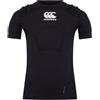 Canterbury Gilet da rugby professionale unisex per bambini, protegge petto e spalle, traspirante, leggero e flessibile, nero/bianco/argento, LB