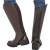 Riders Trend, Ghette da Equitazione Premium Adulto in Pelle di Vitello, XS