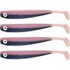 BigBait Zanderbait 16 cm Pinki, esche da pesca, esche artificiali, lucioperca, esca softbait, pesce di gomma, 4 pezzi.