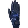 HKM Bloomsbury 6912 - Guanti da equitazione, colore: Blu/Bianco