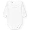 BABIDU Body Neonato Manica Lunga Collo a Volant 100% Cotone, Body Neonato Tessuto ipoallergenico Morbido e Traspirante per Pelli Sensibili, Prima Indossata, Abbigliamento Unisex