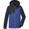 Killtec Ksw 173 Bys Ski Jckt Giacca da sci/giacca funzionale con cappuccio e ghetta antineve, impermeabile Boy´s