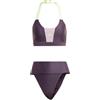Adidas Donna Sportswear Colorblock Bikini, Aurora Black/Preloved Fig, S