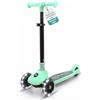 SereneLife Monopattino Bambino Pieghevole, Monopattino Bambina a 3 Ruote con Luci LED, Manubrio Regolabile e Freno, Monopattino a 3 Ruote, Scooter per Bambini e Bambine dai 3 Anni fino a 50 kg