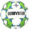 Derbystar Junior Light V23-Pallone, Misura 5, Colore: Bianco/Verde/Blu, Calcio Unisex-Adulto